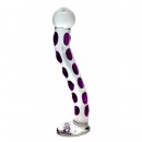 Фаллоимитатор стеклянный "Shiny Orglassm", 21,5Х4 см