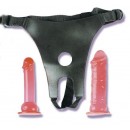 Страпон "Crotchless Harness", 16х3 см (DEL4949)