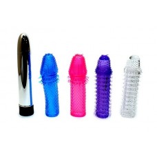 Набор из вибратора и 4 насадок "Sleeve Kit" (DEL4284)