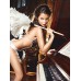 Игровой костюм «Фрейлина страсти» 3-piece Black monokini