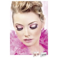 Реснички Black-Hot Pink Rhinestone Eyelashes