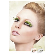 Реснички Yellow-Orange-Green Feather Eyelashes