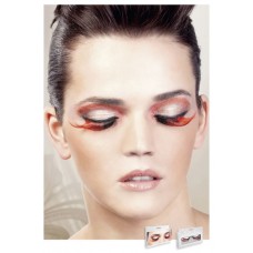 Реснички Brown-Red Feather Eyelashes