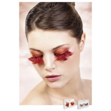 Реснички Orange-Red Feather Eyelashes