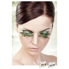 Реснички Brown-Green-Purple Feather Eyelashes