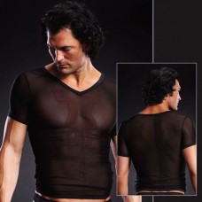 Футболка Pro-Mesh V-Neck Tee Black L/XL