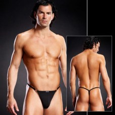 Трусы Microf. V-string + Metal Rings Bl. L/XL 