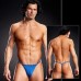 Трусы Microf. V-string + Metal Rings Blu S/M