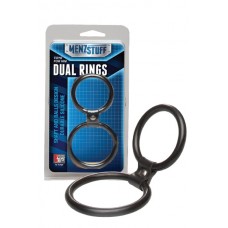 Эрекционное кольцо MENZSTUFF DUAL RINGS BLACK