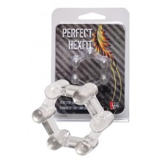 Кольцо эрекционное Perfect HexFit Clear  