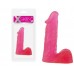 Фаллоимитатор XSkin 6 PVC dong - Transparent Pink
