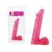 Фаллоимитатор Xskin 8 PVC dong - Transparent Pink
