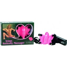 Вибромассажер бабочка розового цвета с поясом The Butterfly Massager  