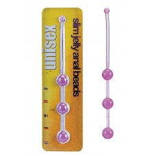Цепочка шариков для анальной стимуляции SLIM JELLY ANAL BEADS.