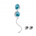 Вагинальные шарики OVO L1 Loveballs Light Blue