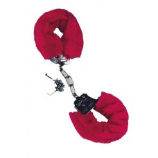Наручники,Metal Handcuff with Plush red