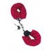 Наручники,Metal Handcuff with Plush red