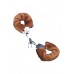 Наручники,Metal Handcuff with Plush light brown 