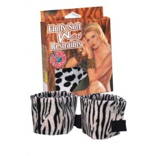 Кандалы на руки Fluffy Soft Wrist Restraints: Zebra 