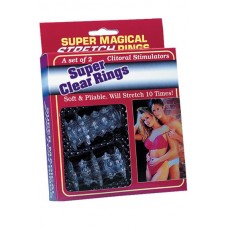 Набор эрекционных колец Stretchable Super Material 2.5" Jelly wh.