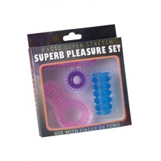 Набор эрекционных колец Superb Pleasure Sleeve and Ring Set.