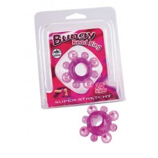 Кольцо эрекционное Bungy Bead ring 2,5" 4 beads ring purple 