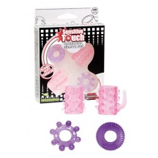 Набор эрекционных колец Sensitive Touch Sleeve Kit  