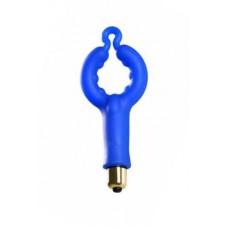 Эрекционное кольцо с вибрацией 4US 7-speed Cock Ring Blue