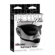 ST  FF Elite Ball Gag & Mask Black