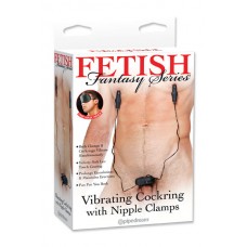 ST Vibrating Cockring w. Nipple Clam