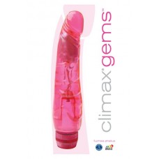 Фаллоимитатор вибромассажер Climax Gems, Fuchsia Phallus 6,5" 
