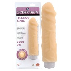 Фаллоимитатор вибромассажер Cyberskin X-Tasy Vibe, Soft Natural  