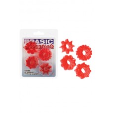 Набор колец Super Stretchy TPR Enhancers - Red