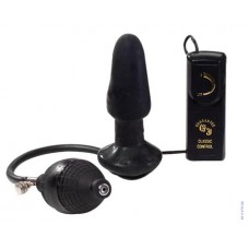 Анальный вибратор Inflatable Buttplug, 10Х4 см