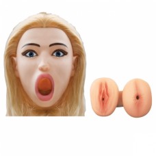 Надувная кукла Kayden's Deep Throat Inflatable Doll with Vibrating CyberSkin® Pussy and Ass