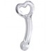 Фаллоимитатор стимулятор точки G TLC® CyberGlass™ Heart's Delight, 18,4х3,2 см